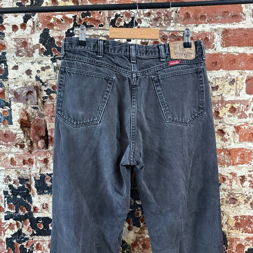 Wrangler Mens 34x30 Black Jeans