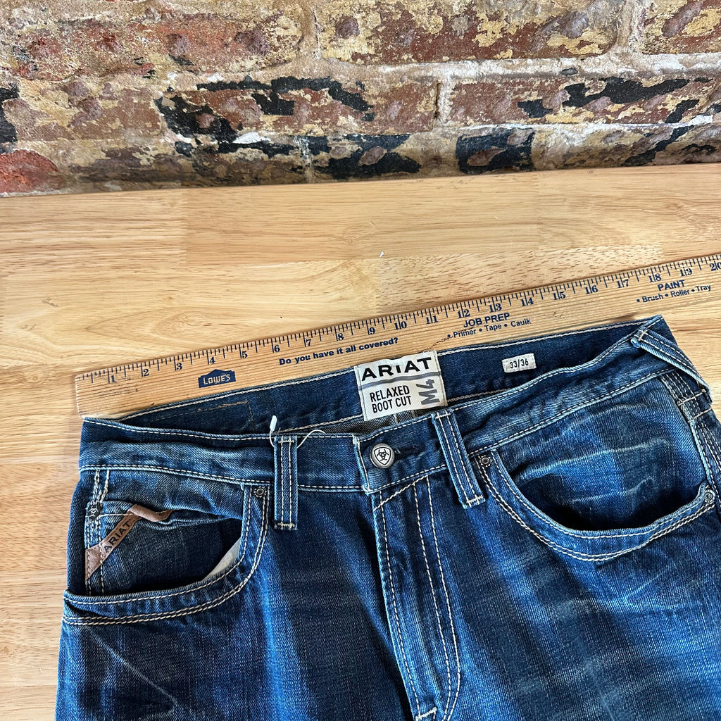 Ariat M4 Mens 33x36 Blue Jeans