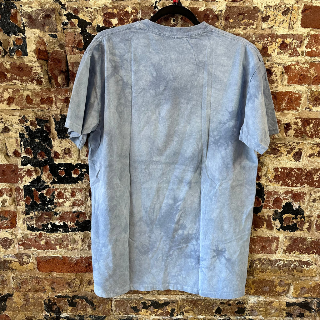 VTG The Mountain T- Shirt Mens XL Blue Eagle Flag Tie Dye 2006 Ted Blaylock