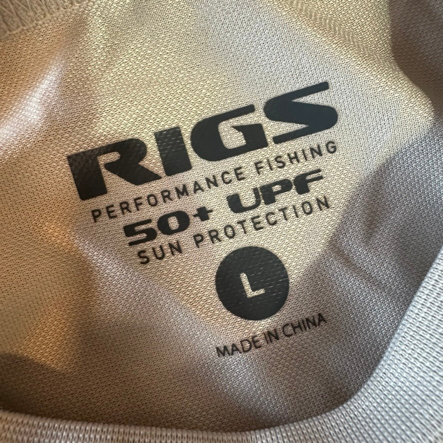Rigs Large Gray L/S Sun Shirt