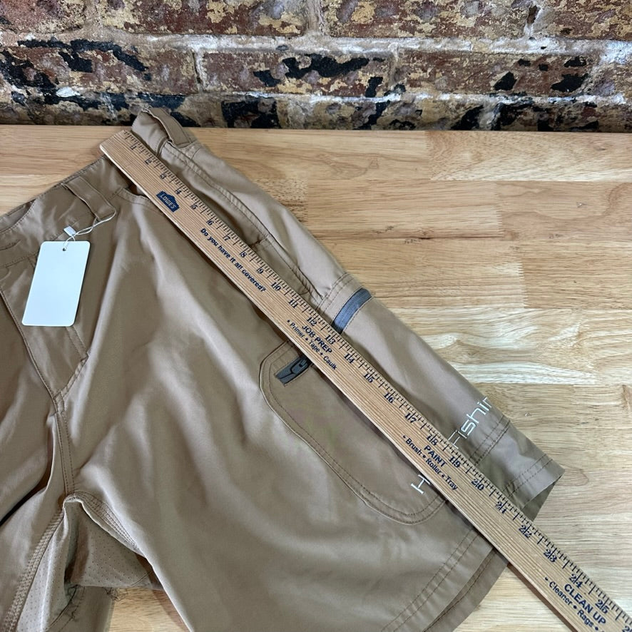 HUK Fishing Shorts Mens XL 39" waist Tan Fishing Outdoor Hiking 10" inseam