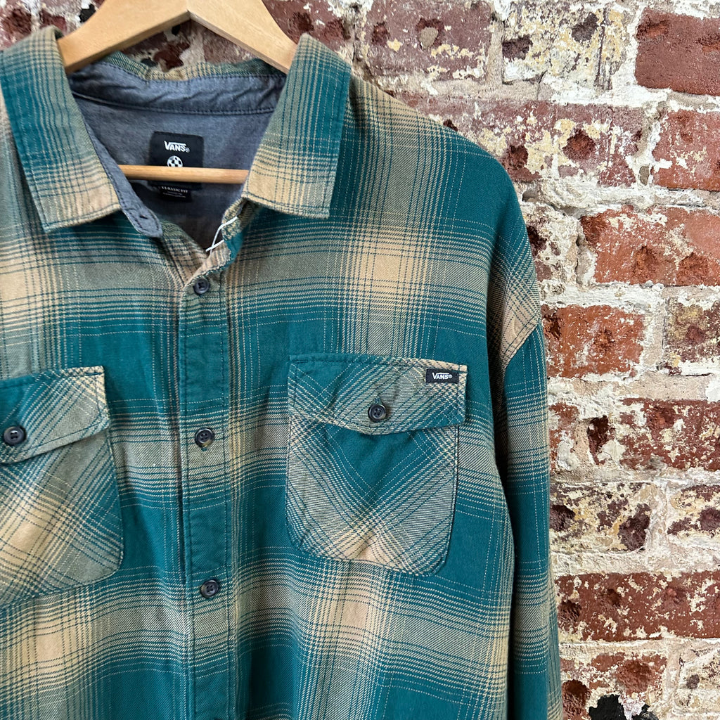 Vans L/S Flannel Button Shirt Mens 2XL