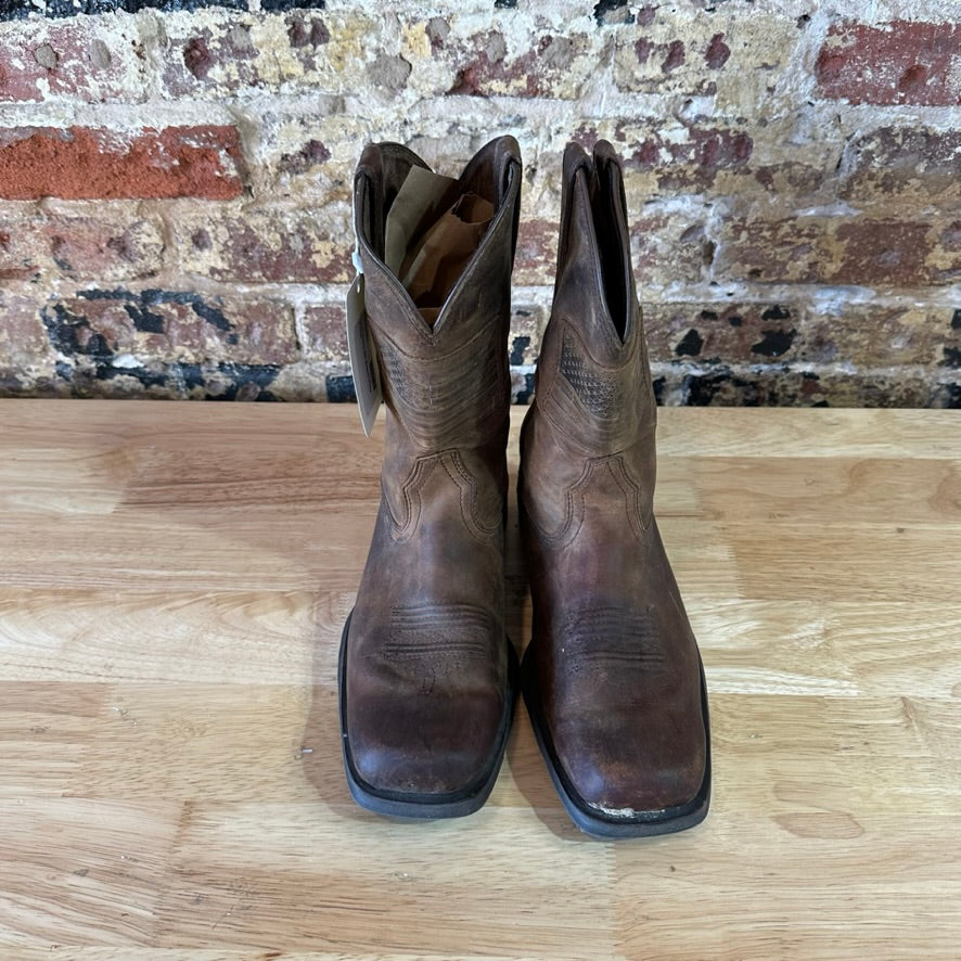 Ariat Men's Rambler Patriot Distressed Brown Flag Boots 10029692 Sz 8 D