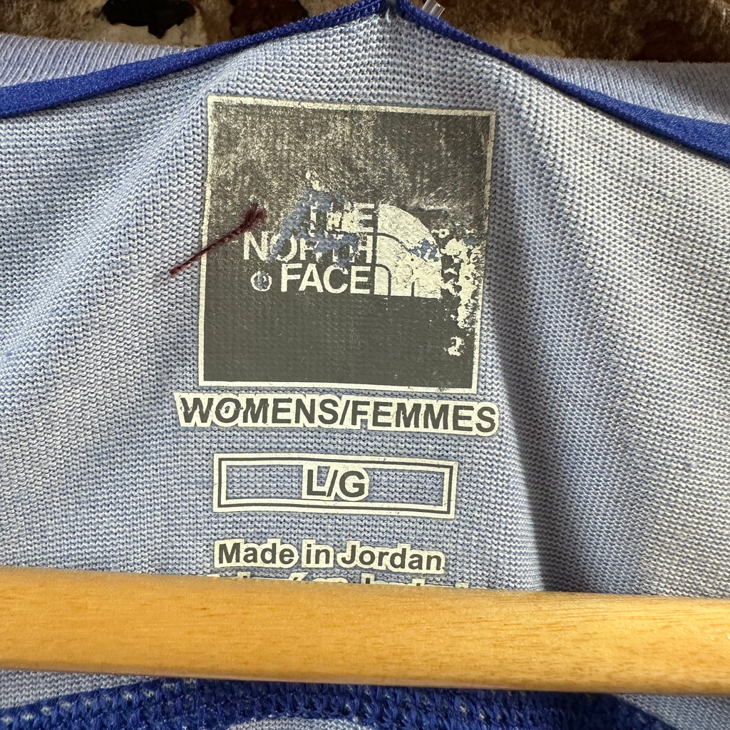 The North Face Womens Large Blue V-Neck S/S T-Shirt