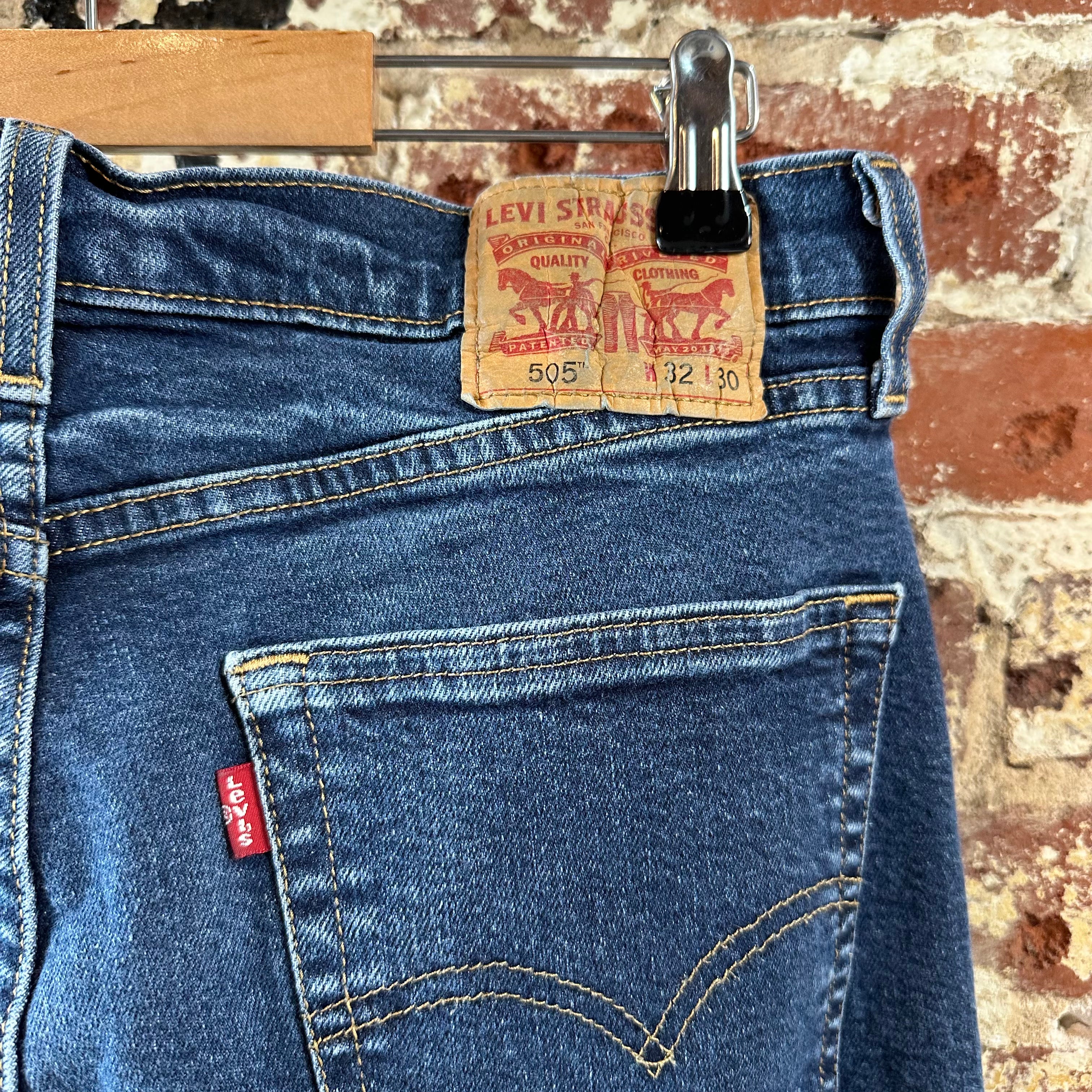 Levi's 505 Mens 32x30 Blue Jeans