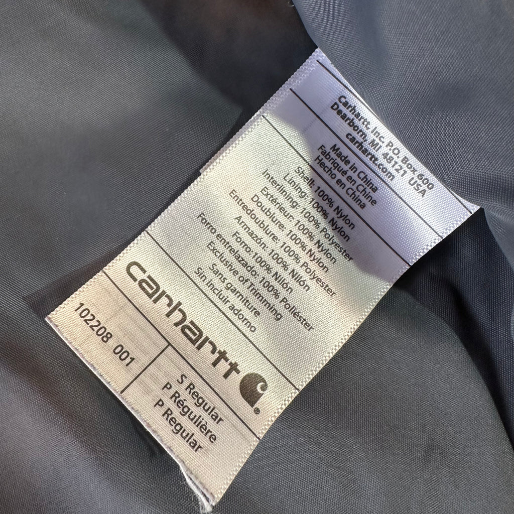 Carhartt Mens Small Rain Defender Black Jacket