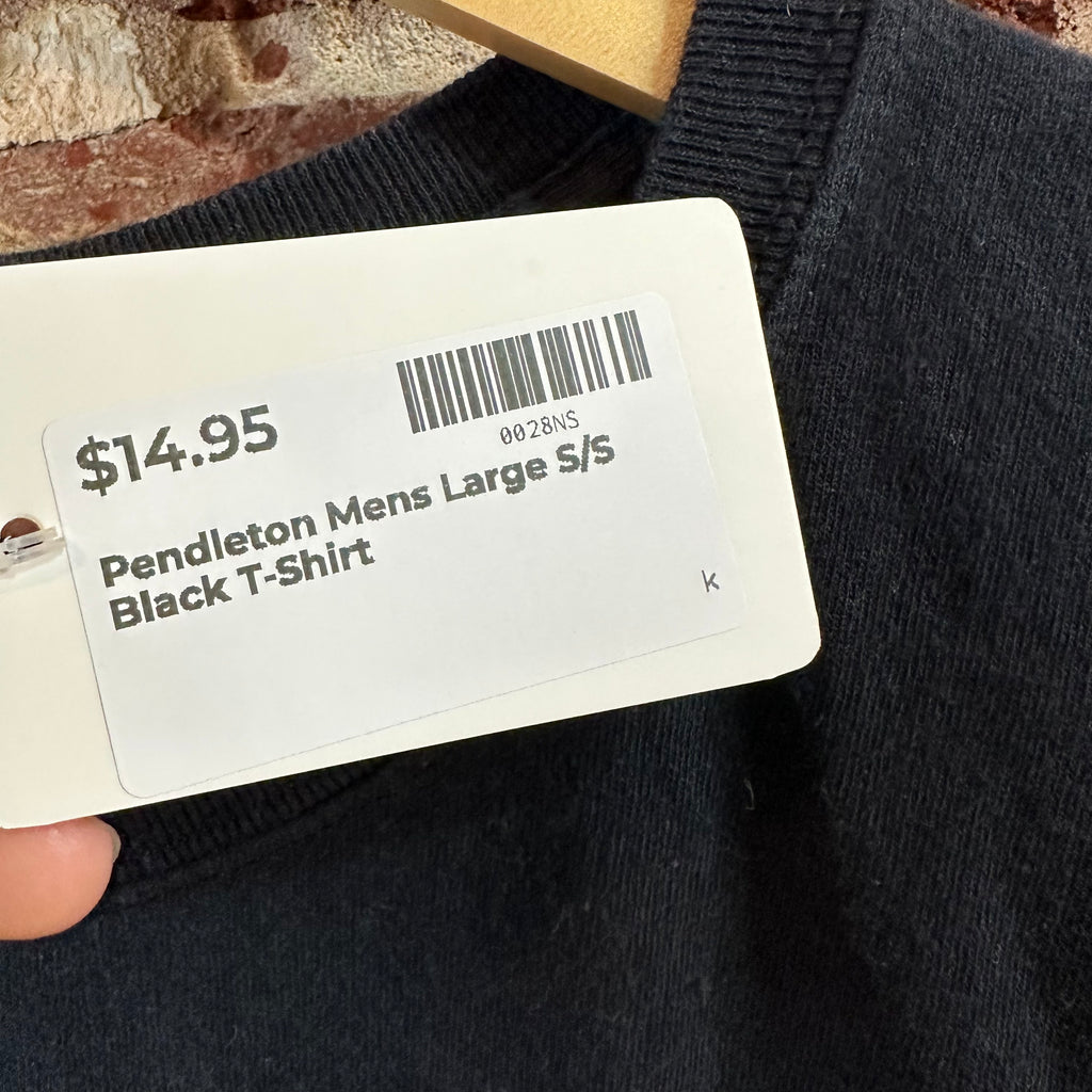 Pendleton Large Black S/S T-Shirt