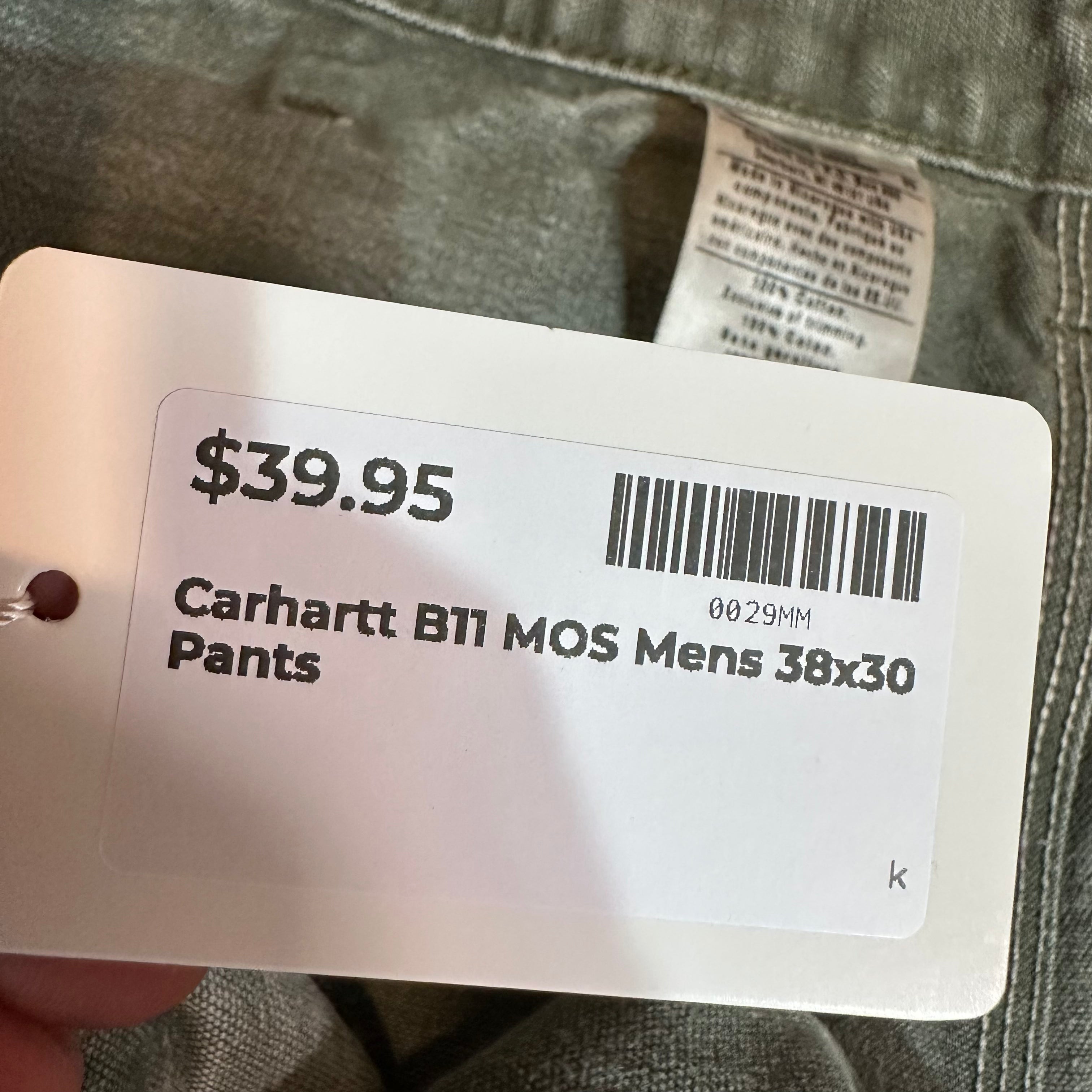 Carhartt B11 MOS Mens 38x30 Pants