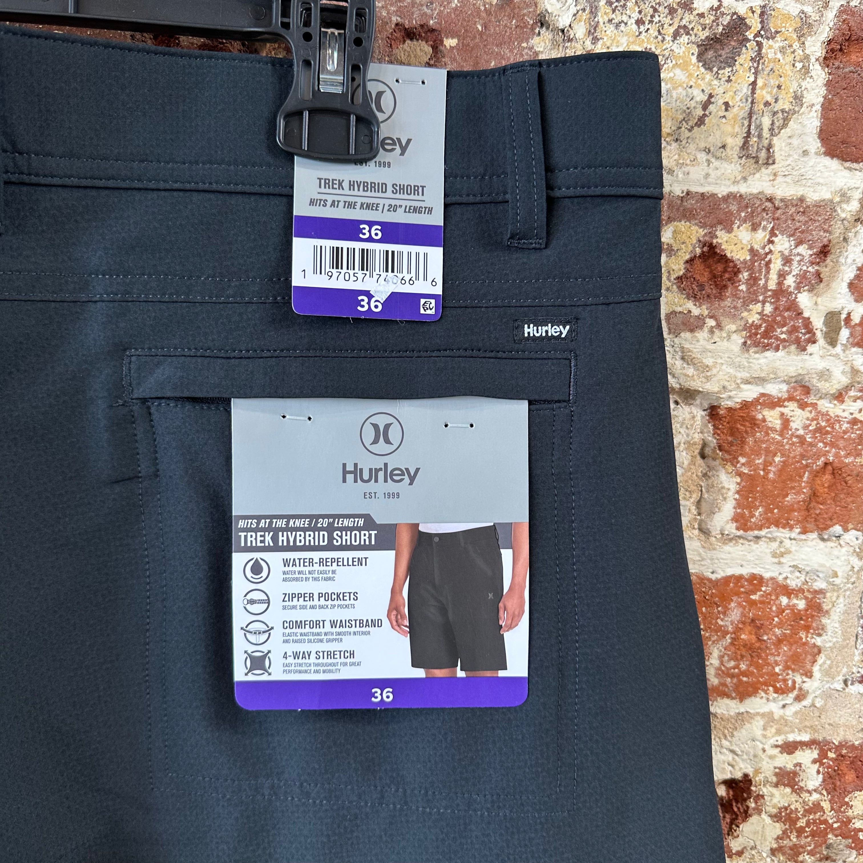 Hurley Mens 36 Black Shorts