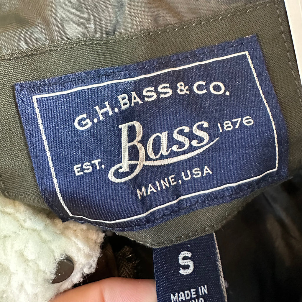 GH Bass Mens Small Green Jacket