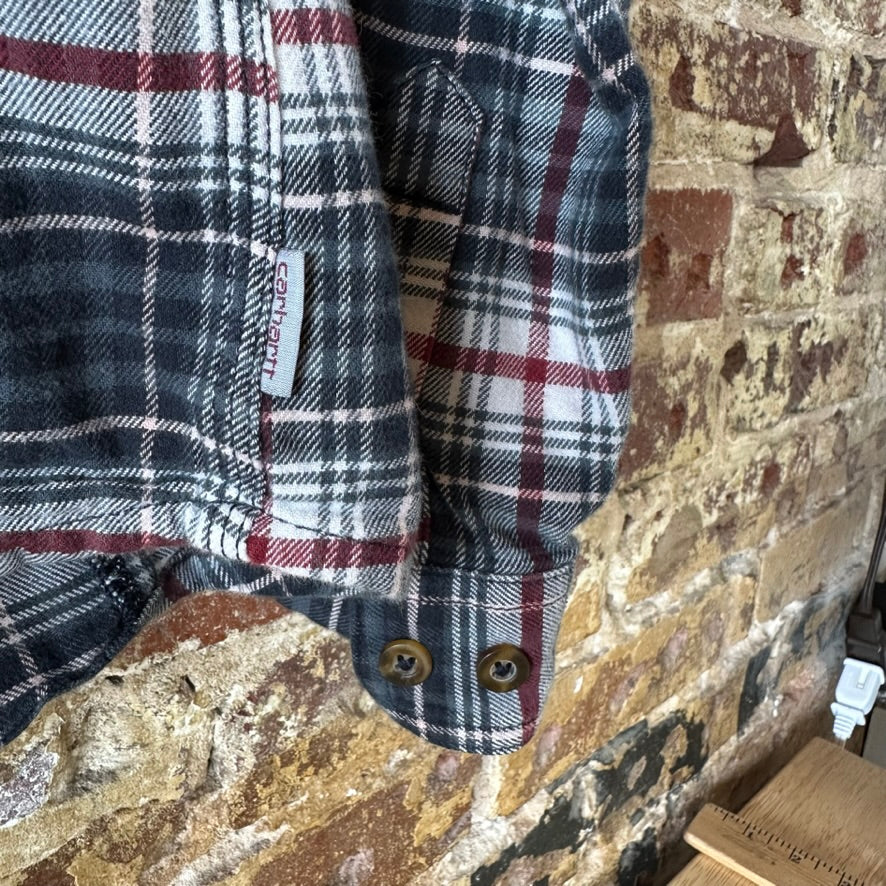 Carhartt Womens Small Button Up Flannel Shirt