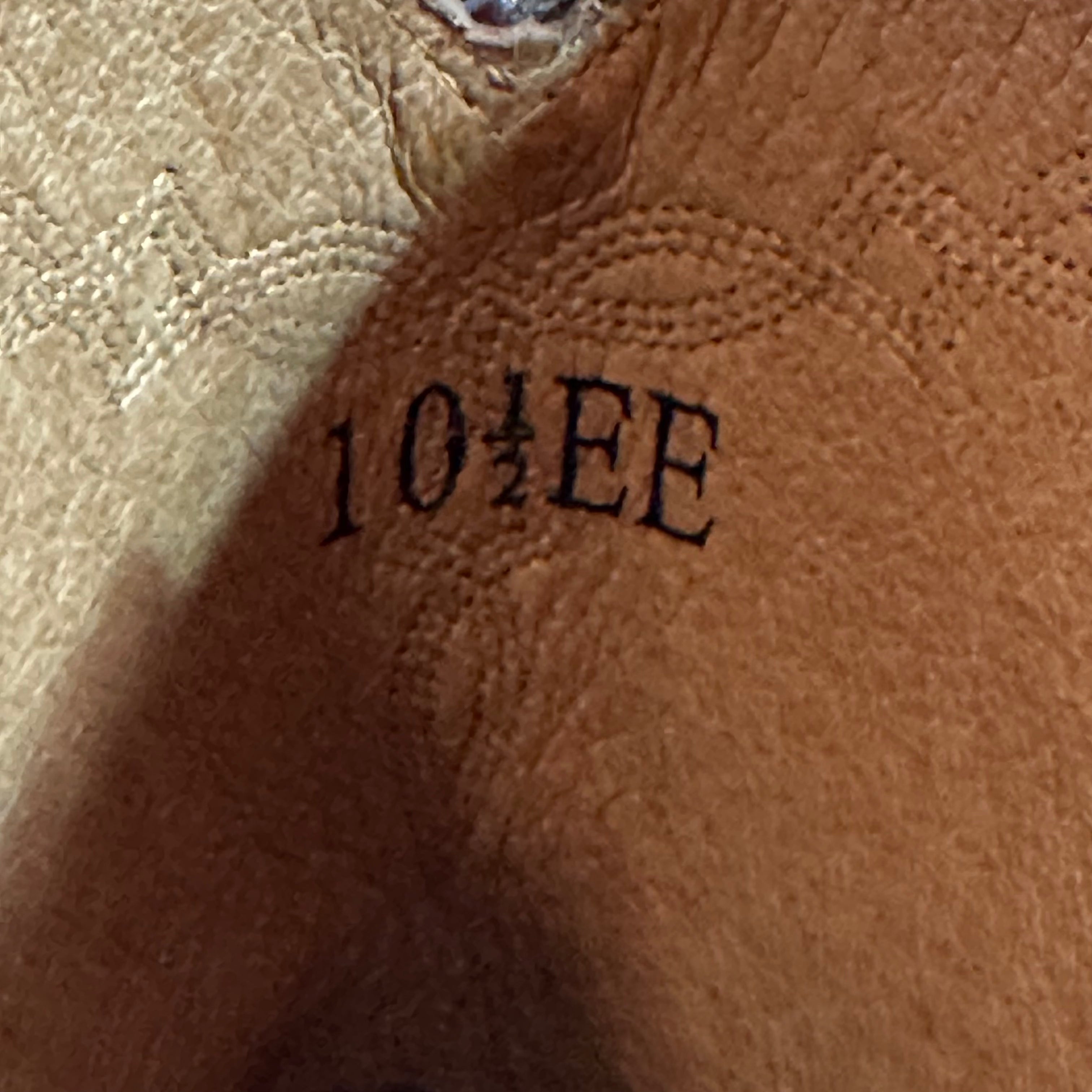 Ariat Boots Mens Size 10.5 EE Brown Leather Western Cowboy Roper ATS 10005019