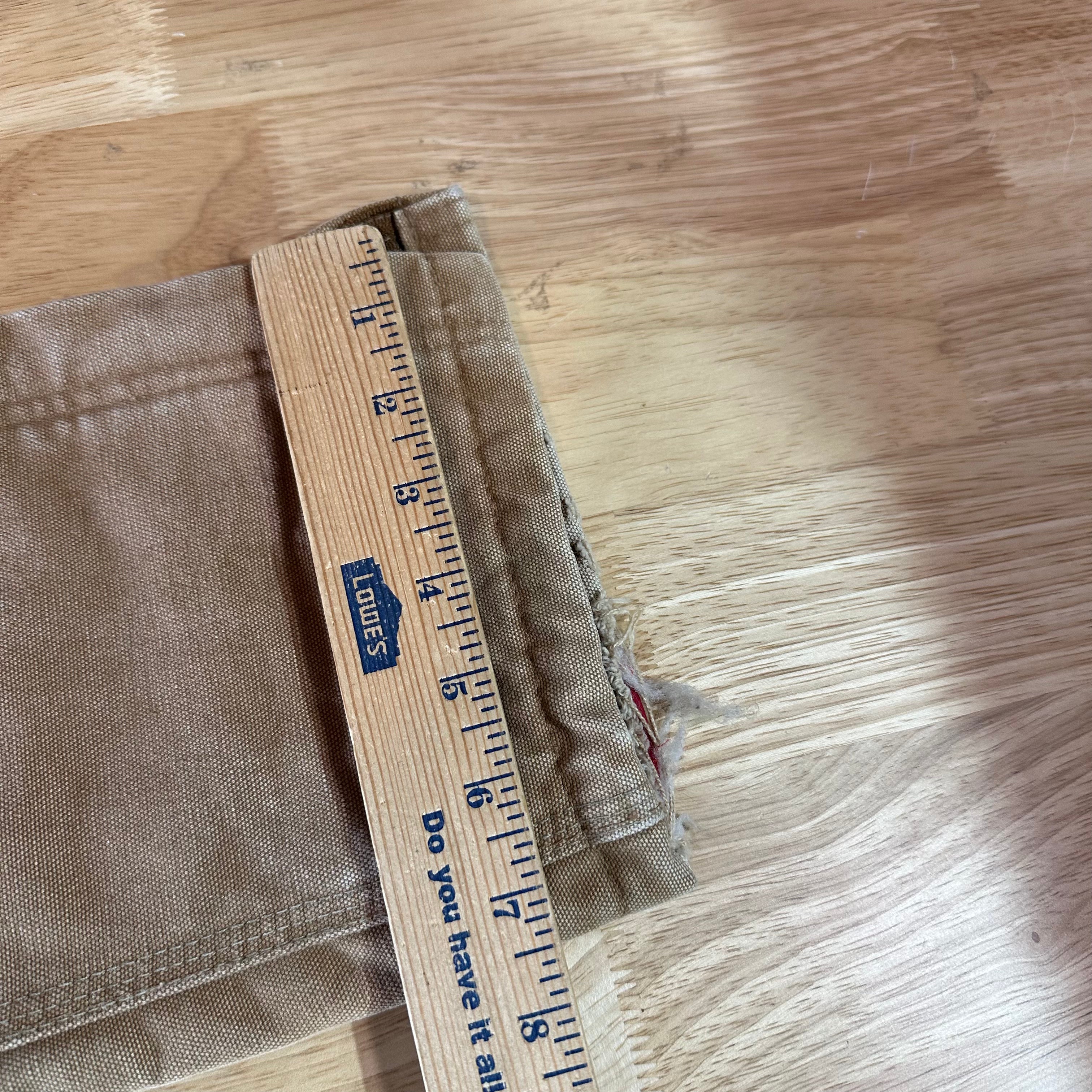 Vintage Carhartt Boy's Medium Brown Bib Insulated Overalls Double Knee Farm Bibs