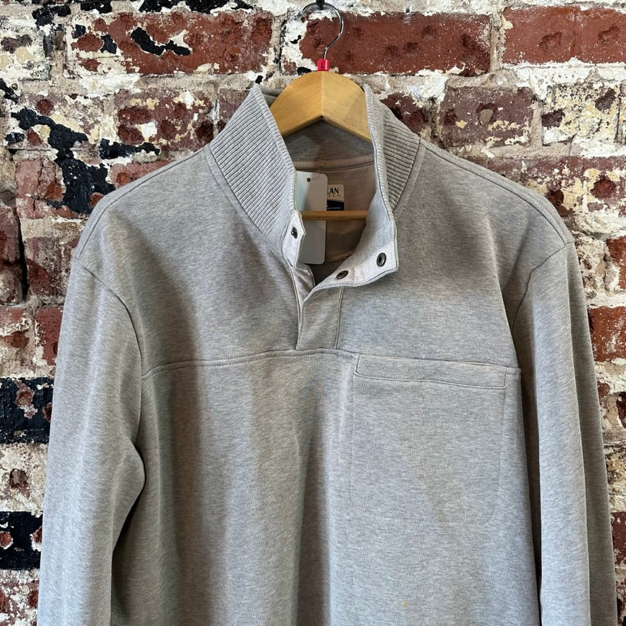 Magellan 1/4 snap Sweatshirt Pullover Tan Campfire Mens Large