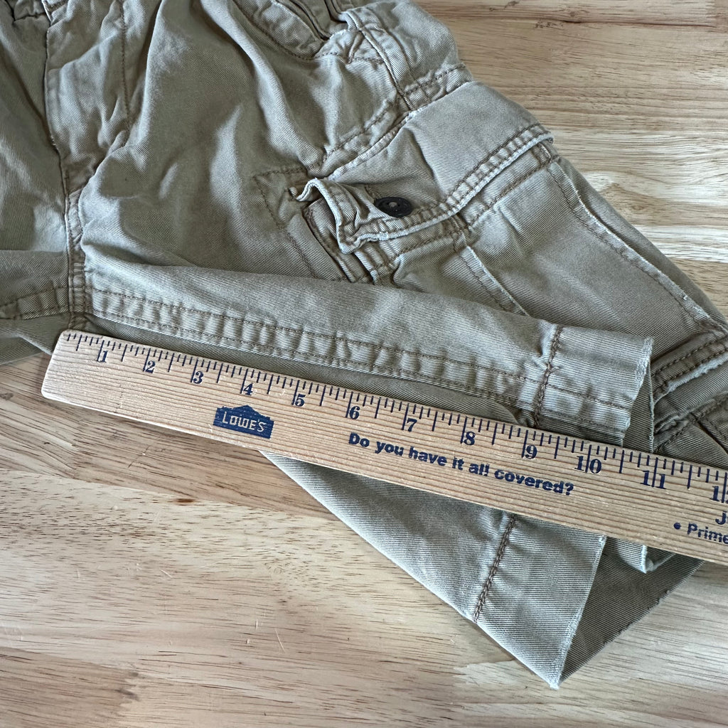 American Eagle Outfitters Classic Cargo Shorts Mens 26 Tan 10.5" inseam