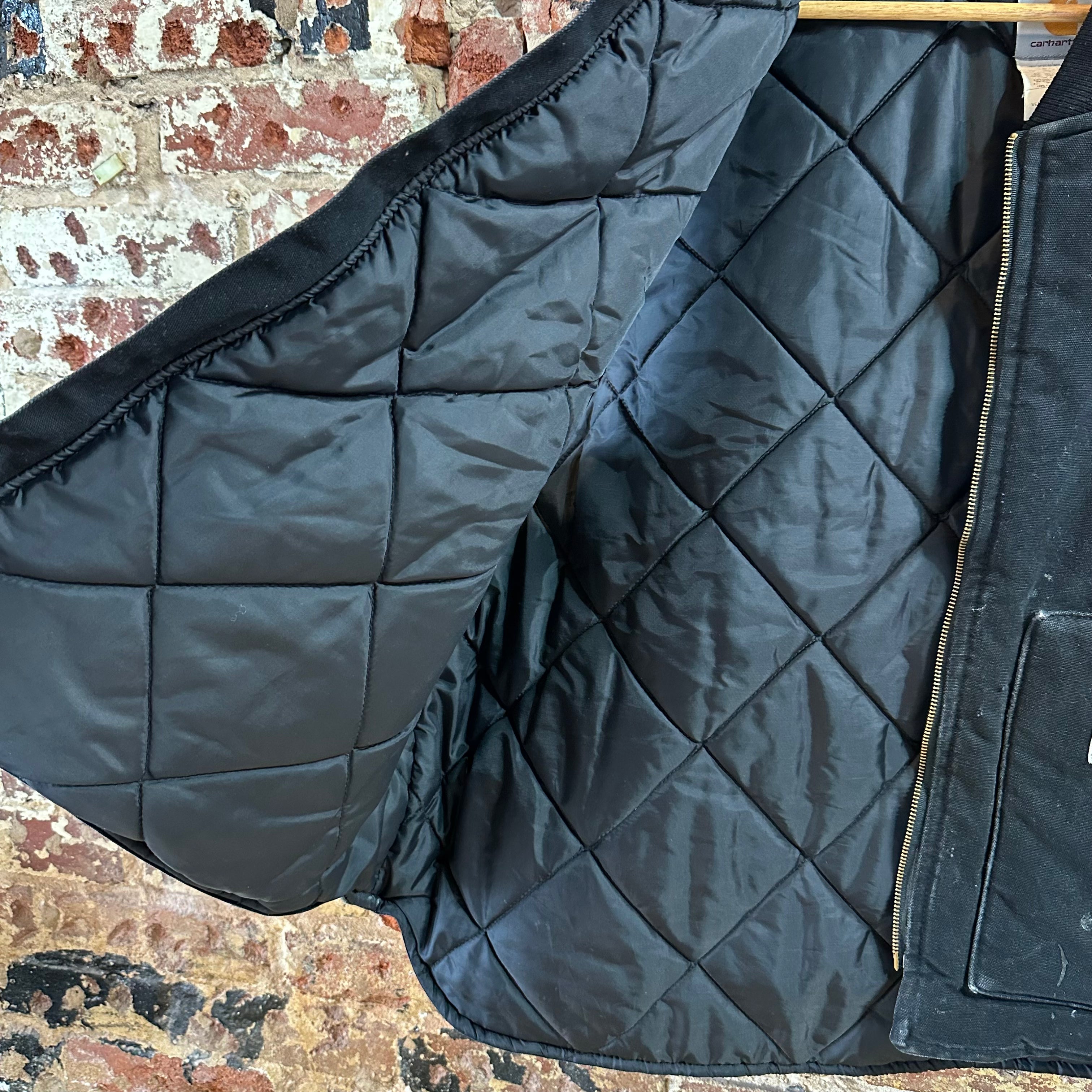 Carhartt Canvas Vest V01 BLK Men's Size 4XL Full Zip Black