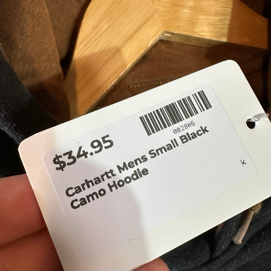 Carhartt Black Camo Men's Small Hoodie