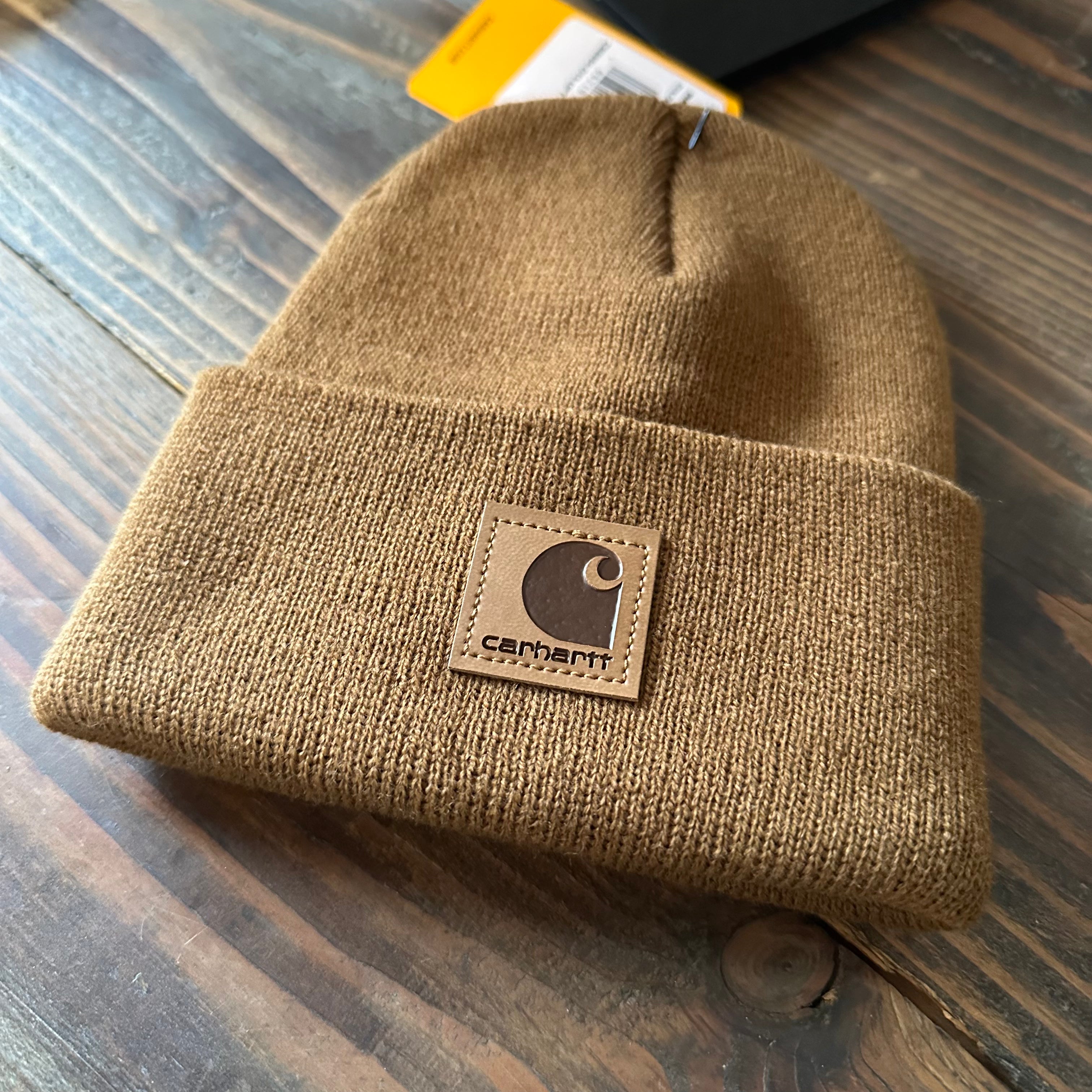 Carhartt TODDLER Beanie Hat Acrylic Winter Pull On Knit Cap Brown NWT