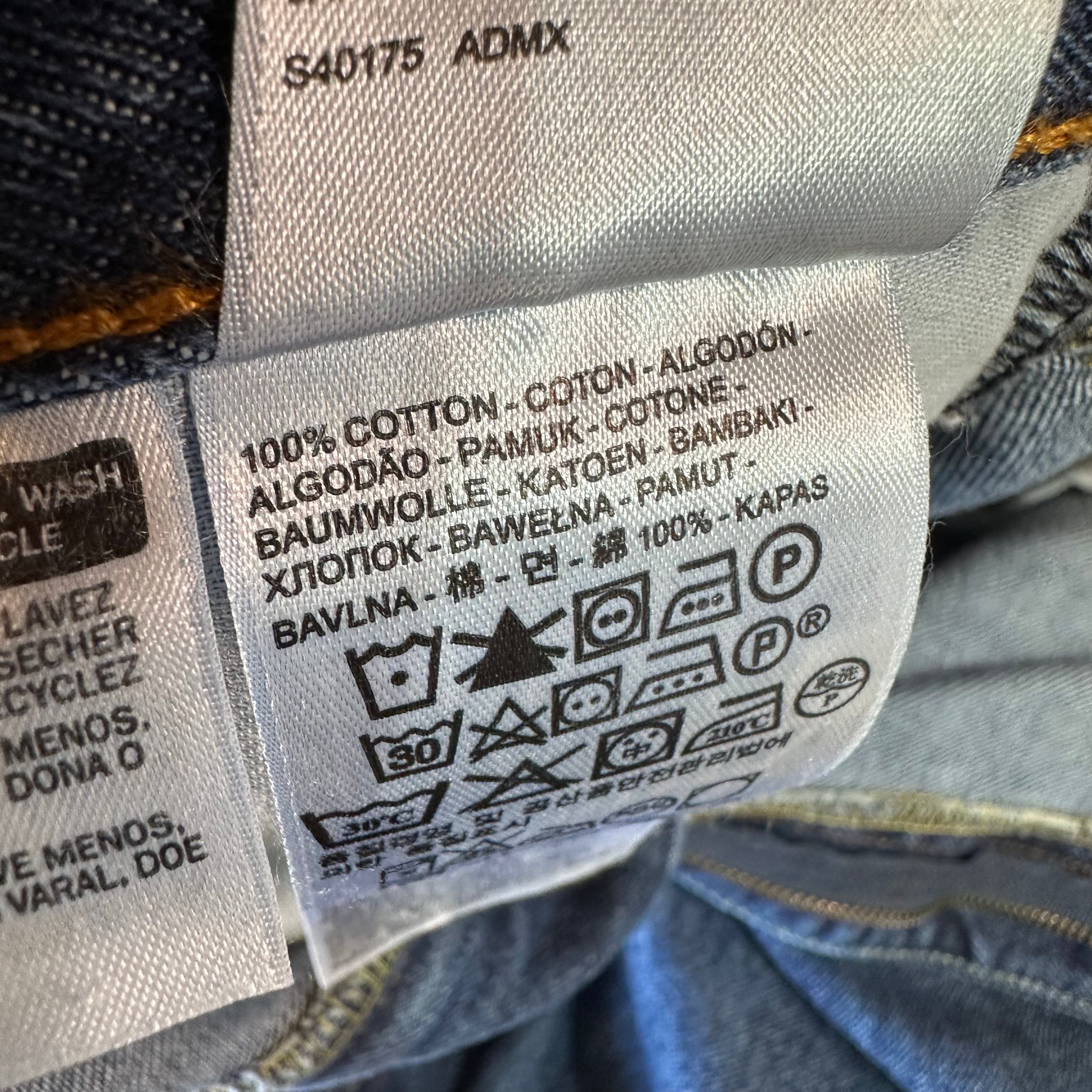 Levis 505 Mens 42x30 Blue Jeans