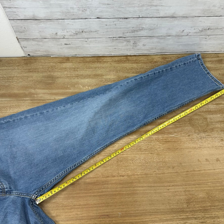 Levis 505 Jeans Mens 36x32 Regular Zip fly Blue denim Levi's