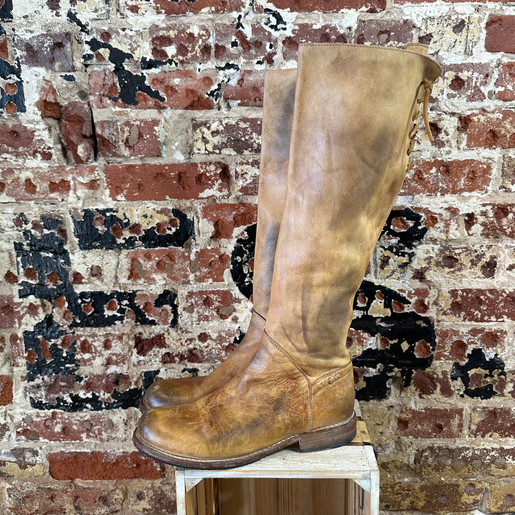 Bed Stu Distressed Brown Tall Boots Womens 8.5