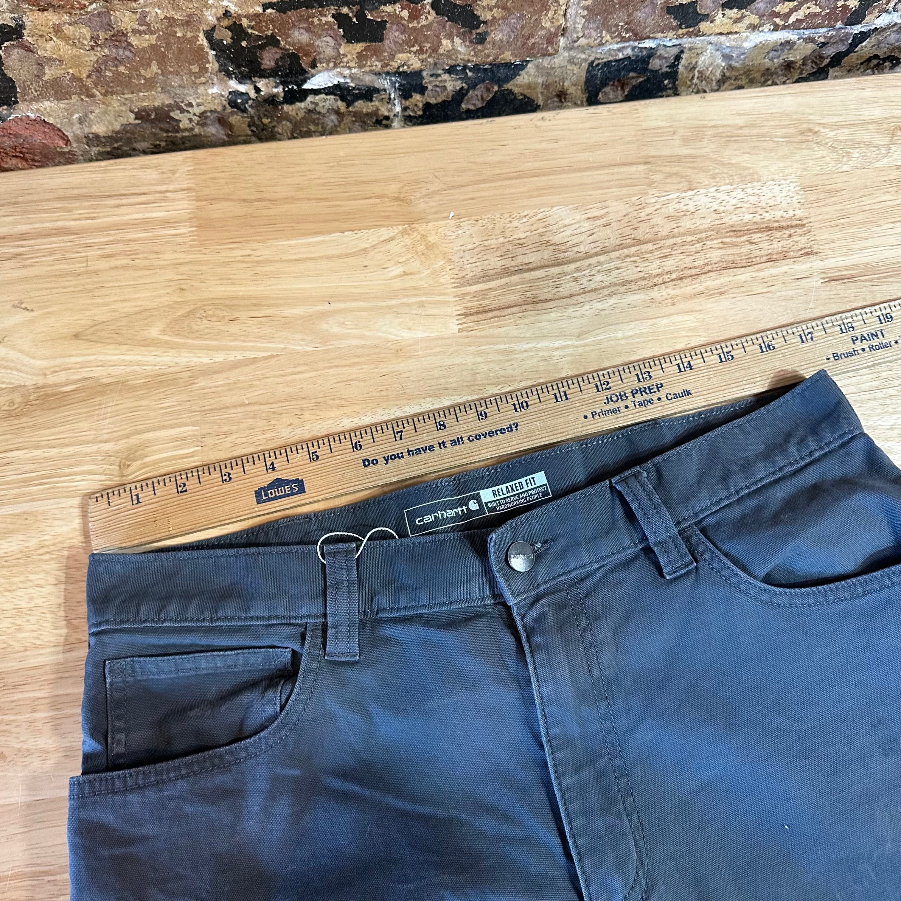 Carhartt Mens 34x32 Gray Pants