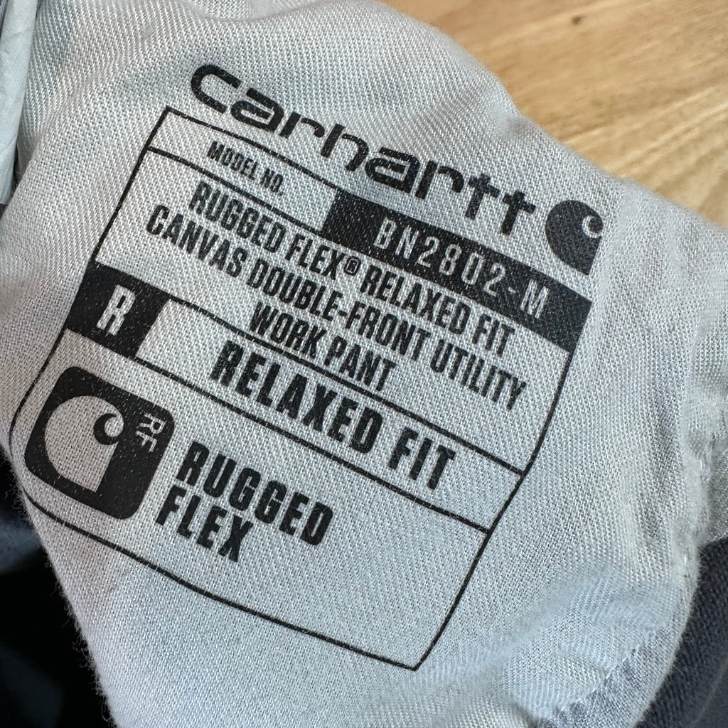 Carhartt Double Knee Mens 42x32 Gray Pants