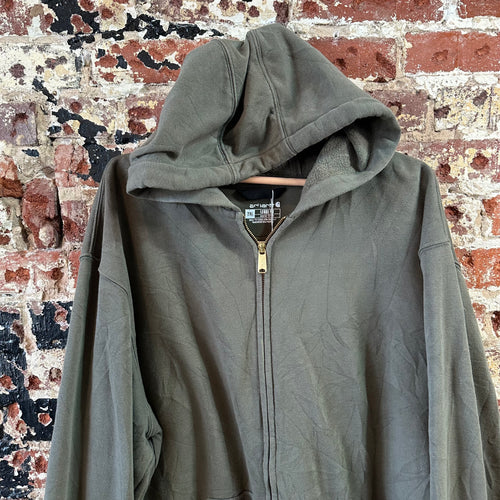 Carahrtt Green Full Zip Hoodie Mens 2XL