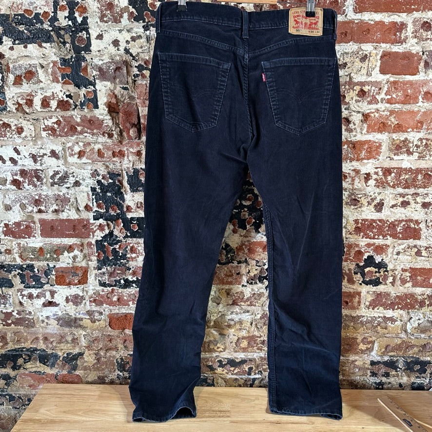 Levi's Mens 34x34 Black Corduroy Jeans