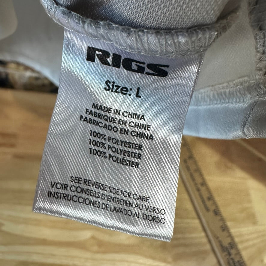 Rigs Large Gray L/S Sun Shirt