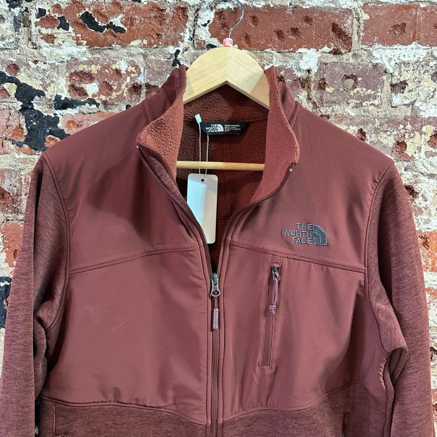 The North Face Norris Full Zip Mens Small reddish Long Sleeve Fleece Jacket
