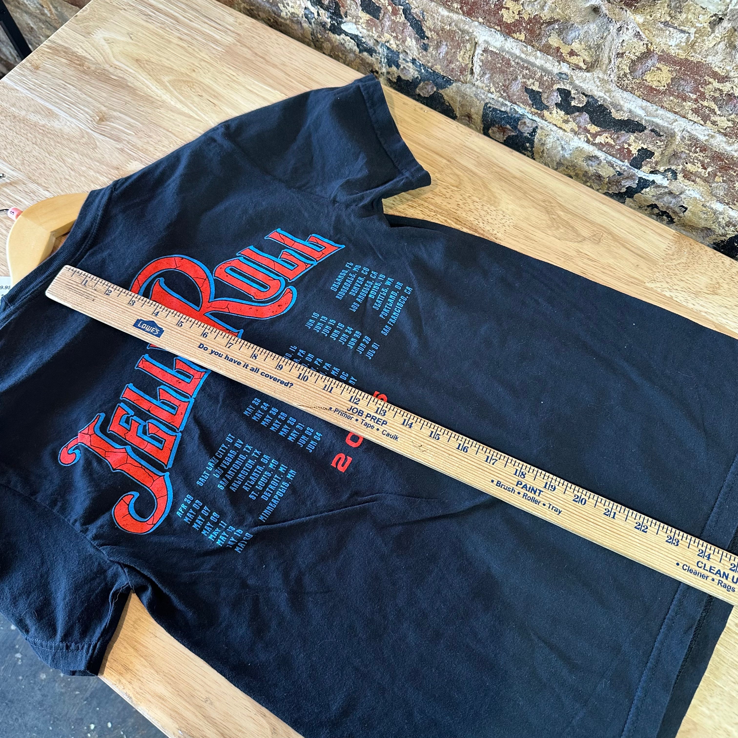 Jelly Roll 2025 Beautifully Broken Tour T-shirt Small Black Comfort Colors S/S