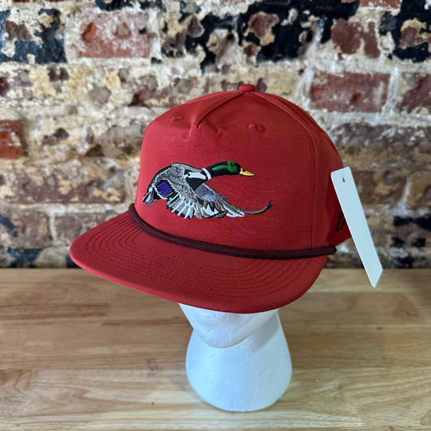 Duck Camp Mallard Hunting Rope Hat Snapback Embroidered Saltwater Fly Angler Cap