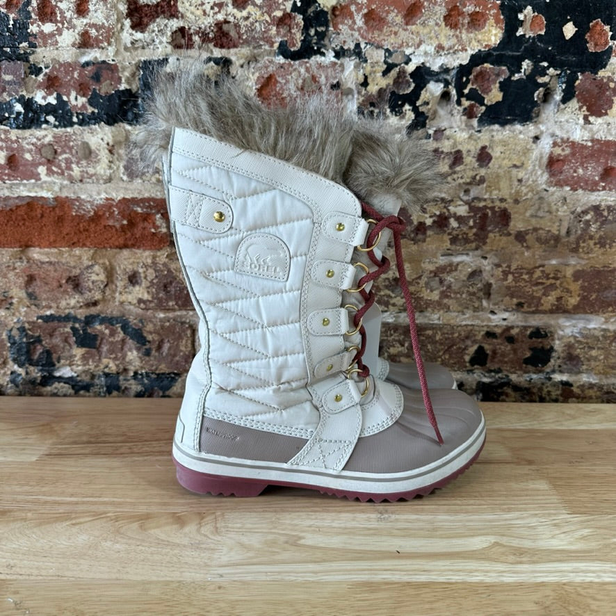Sorel Tofino II Winter Womens Waterproof Boot Tan White Size 8