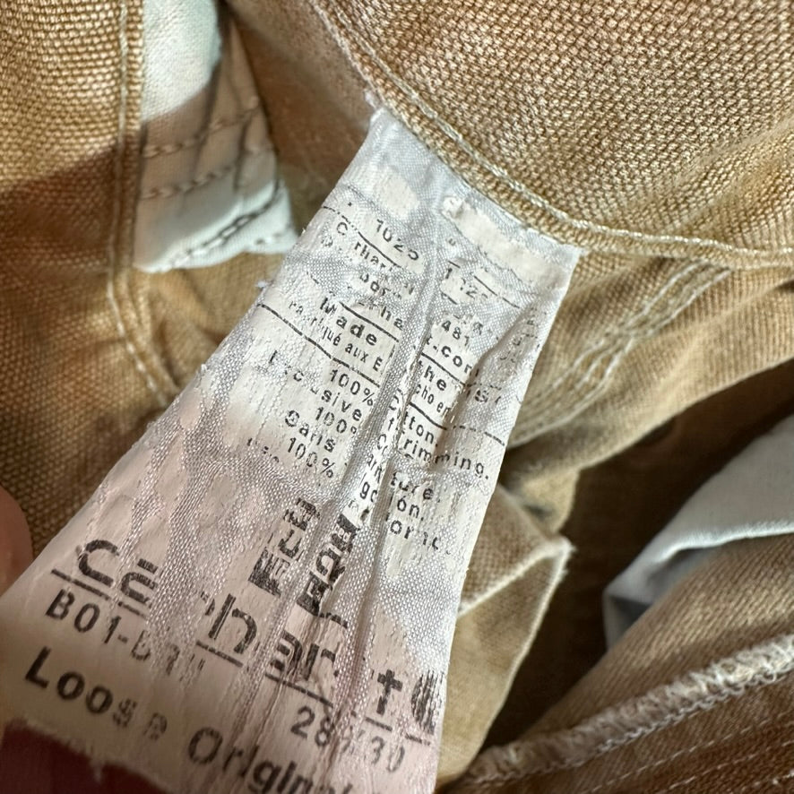 Carhartt B01 BRN Mens 28x30 Double Knee Pants