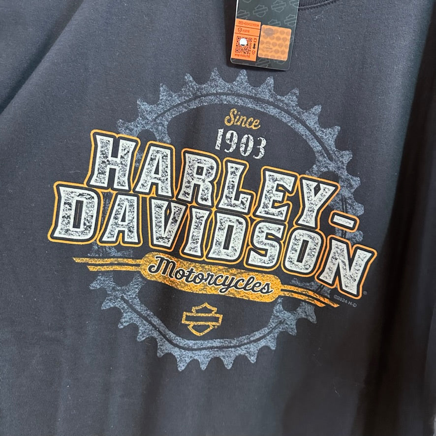 Harley Davidson Men's 2XL Short Sleeve black T-Shirt NEW