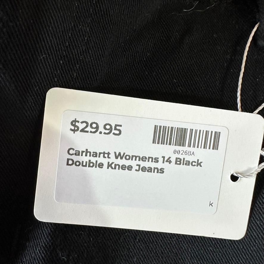 Carhartt Womens 14 Black Double Front Pants