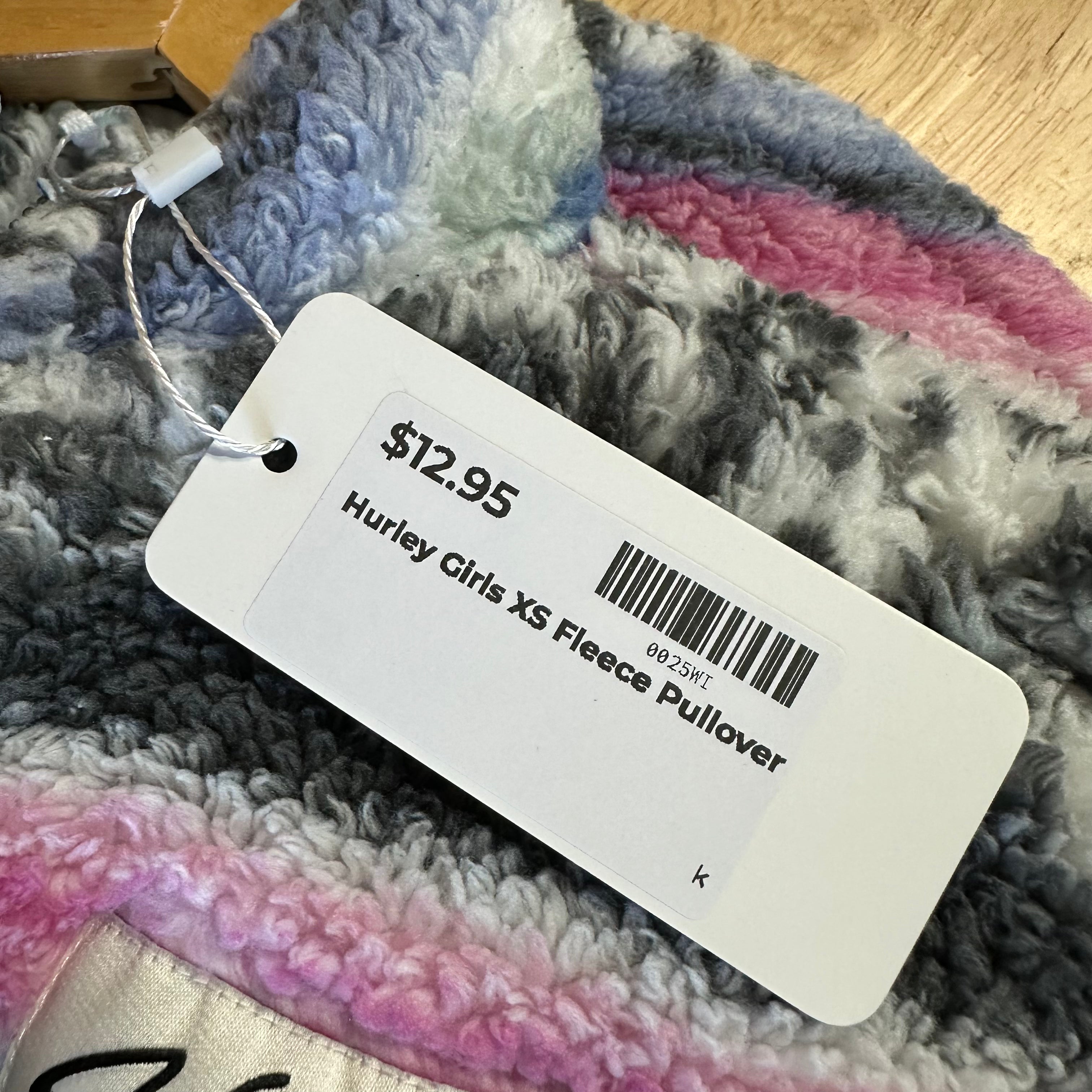 Hurley Girls Aztec fleece 1/4 Zip Pullover Size XS 4-5 Beach