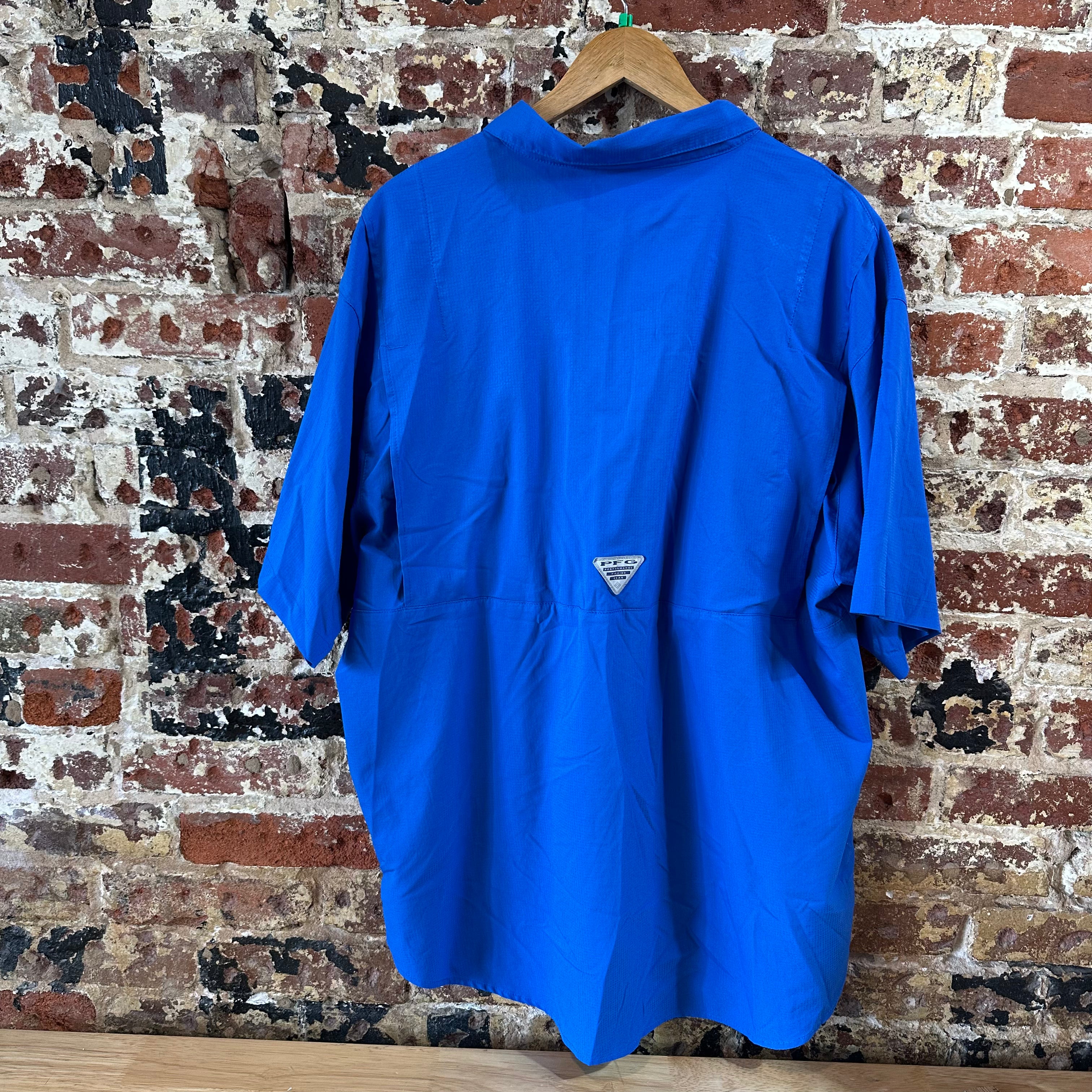 Columbia PFG Mens XL Short Sleeve Button Up