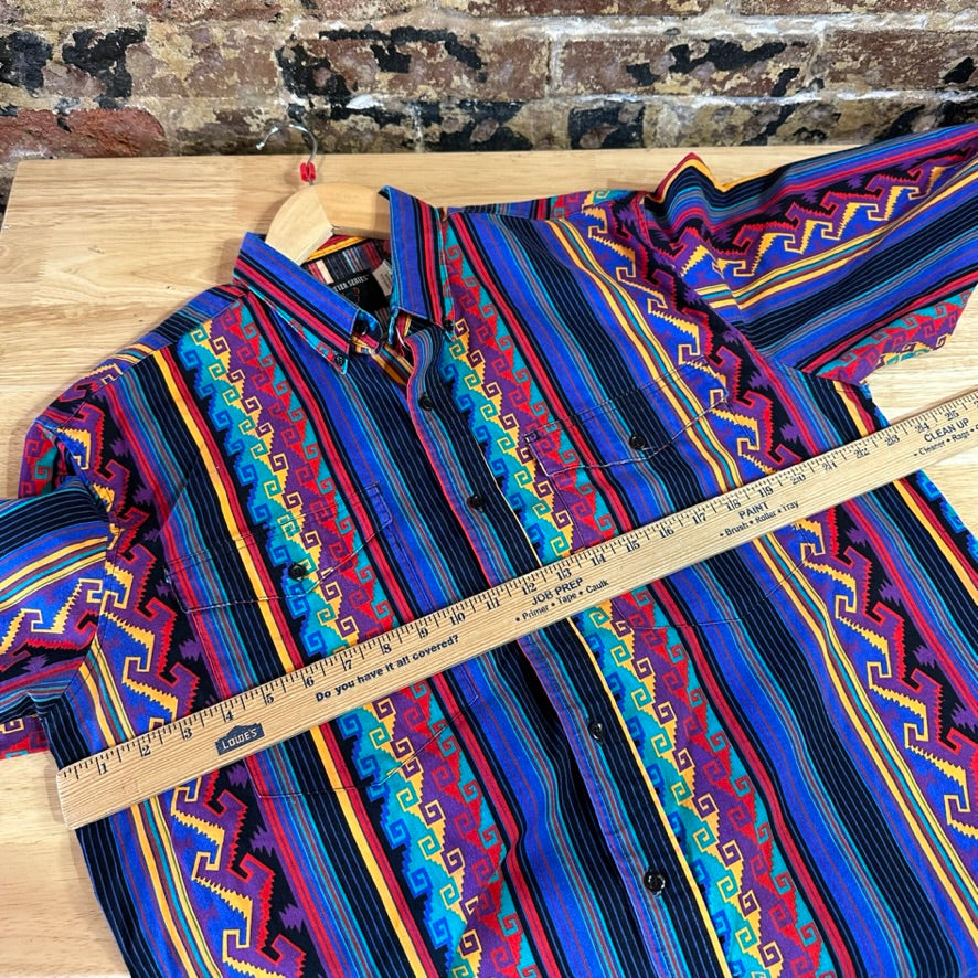 VTG Frontier Series Men's Large Aztec button up Shirt
