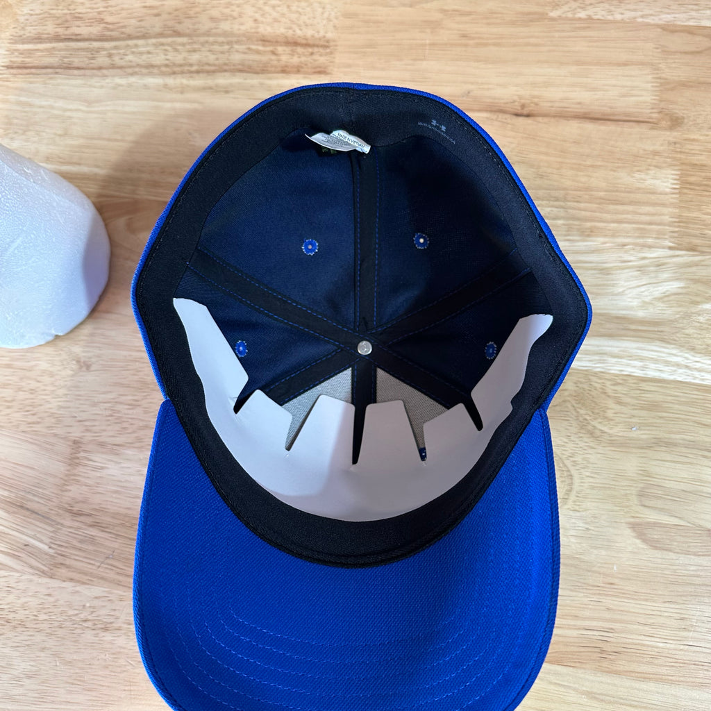 Under Armour UA Men's Blue w/White logo Classic Fit L/XL Cap Hat NWT