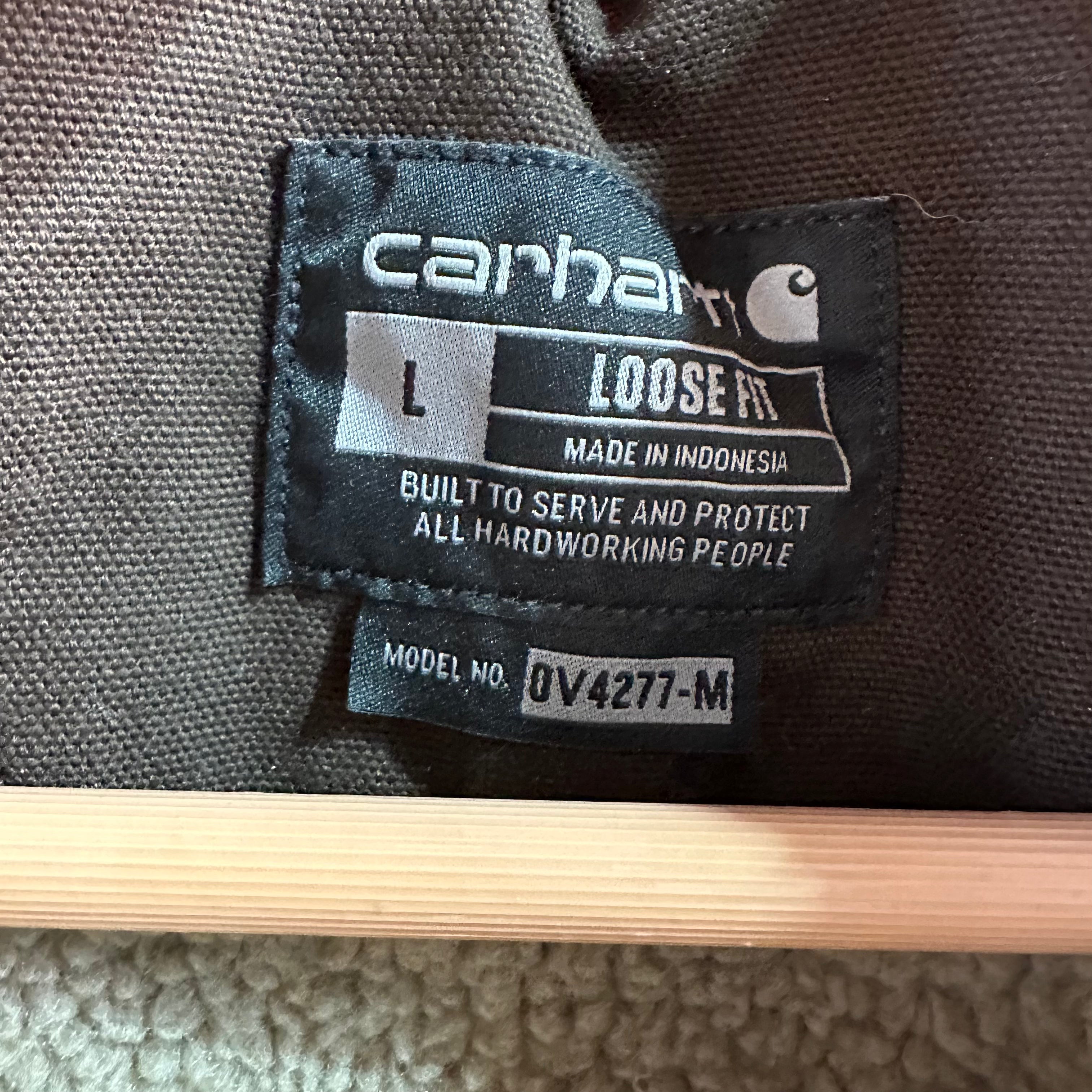 Carhartt Mens Large Brown Sherpa Vest