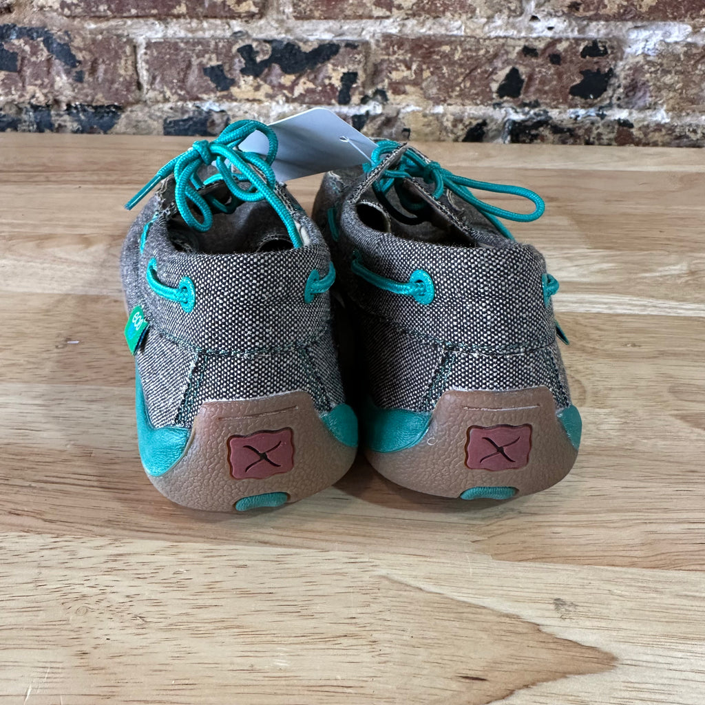 Twisted X Womens 8.5 ECO Driving Moccasins gray dust Casual Shoe