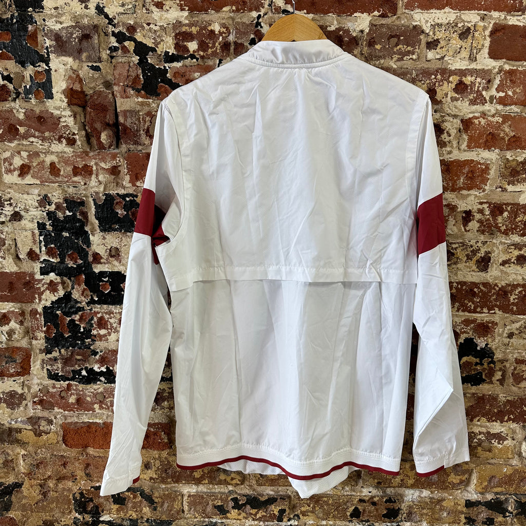 Nike Arkansas Razorbacks 1/4 Zip Sideline Pullover Jacket Mens Small White