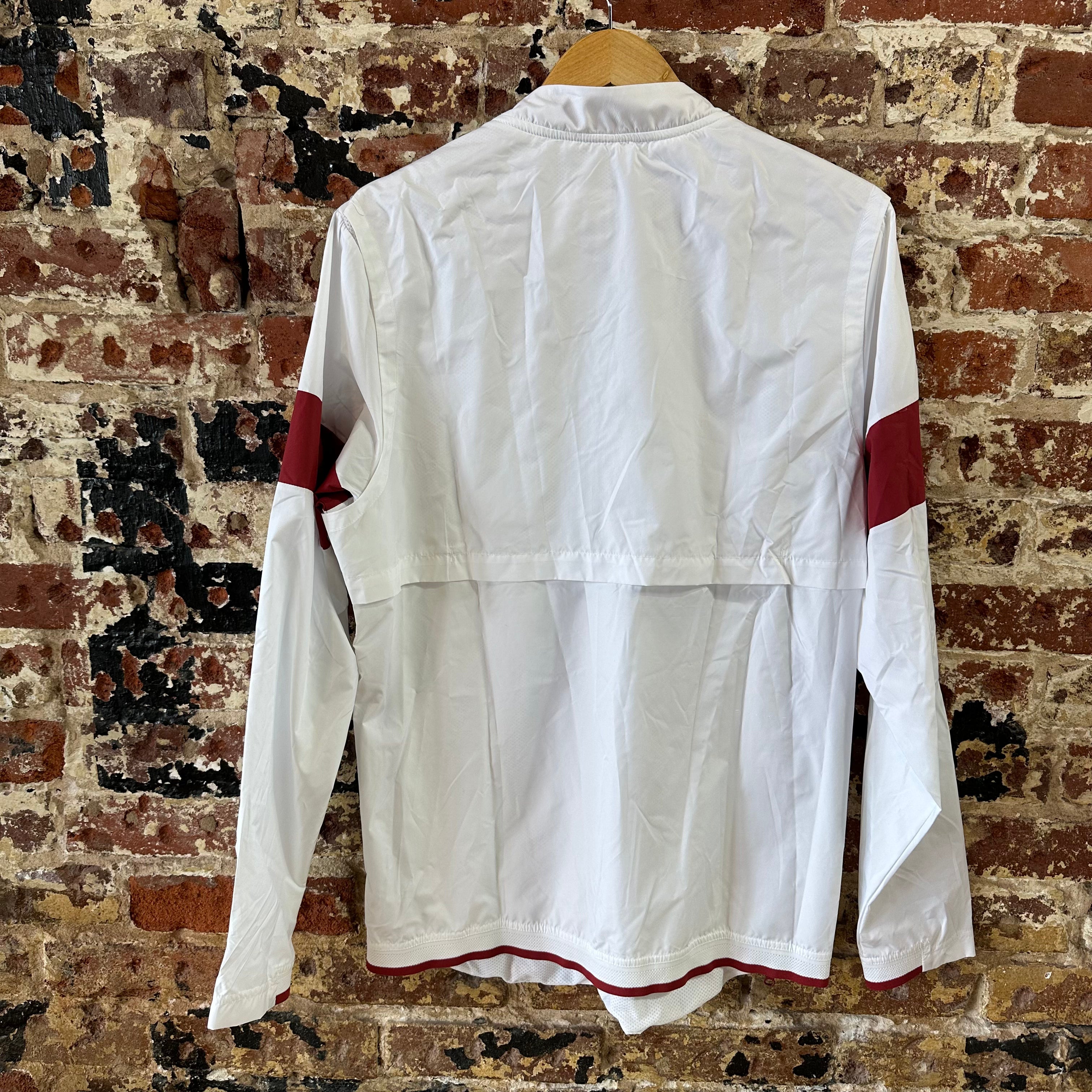 Nike Arkansas Razorbacks 1/4 Zip Sideline Pullover Jacket Mens Small White