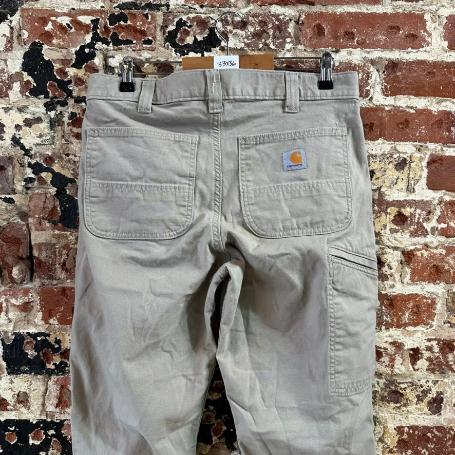 Carhartt Relaxed Fit Rugged Flex Pants Mens 32x30 Tan Workwear