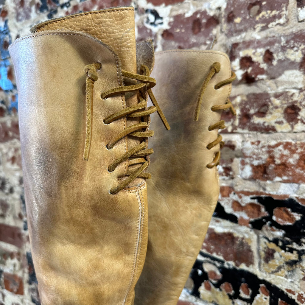 Bed Stu Distressed Brown Tall Boots Womens 8.5