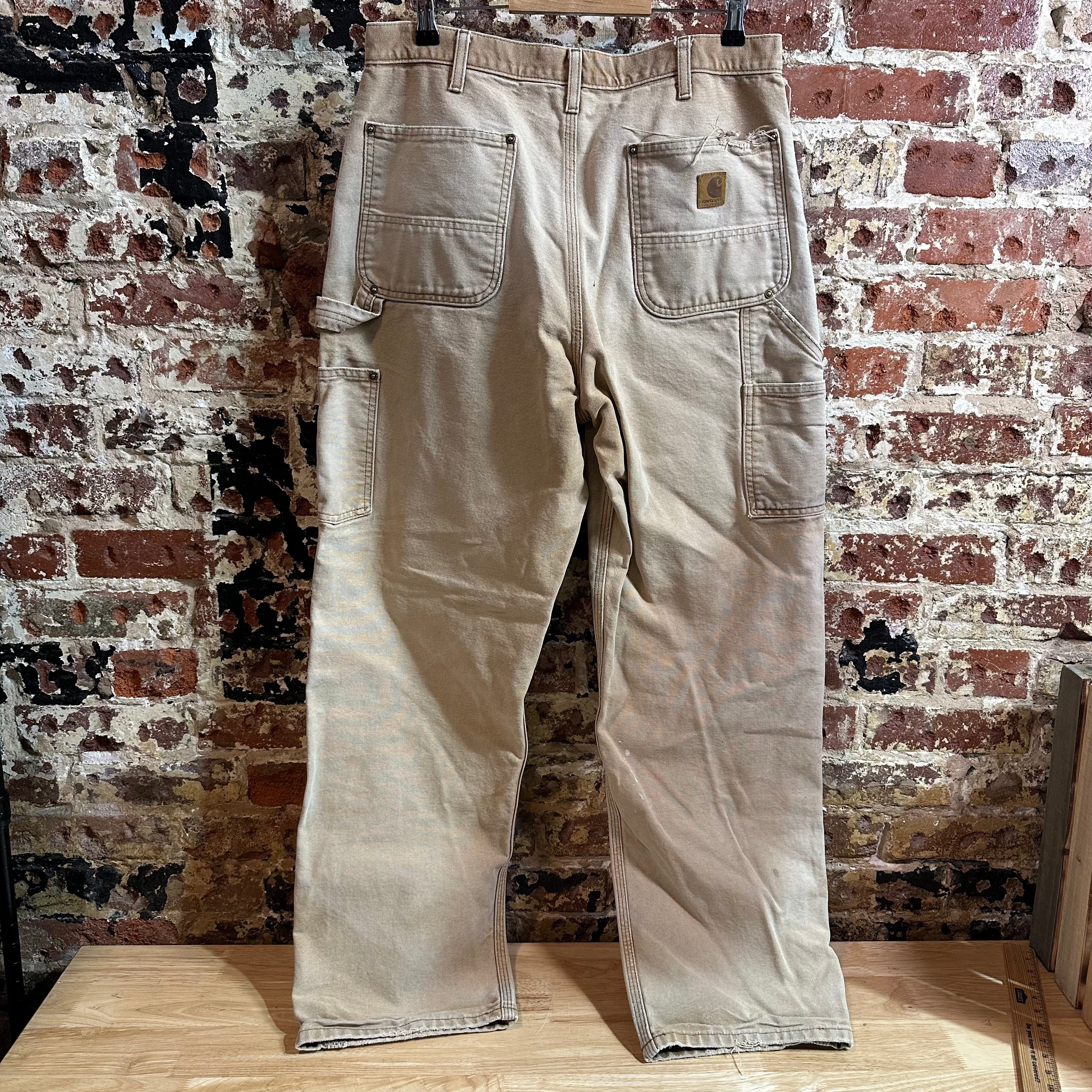 Carhartt B136 BRN Mens 34x34 Double Knee Pants