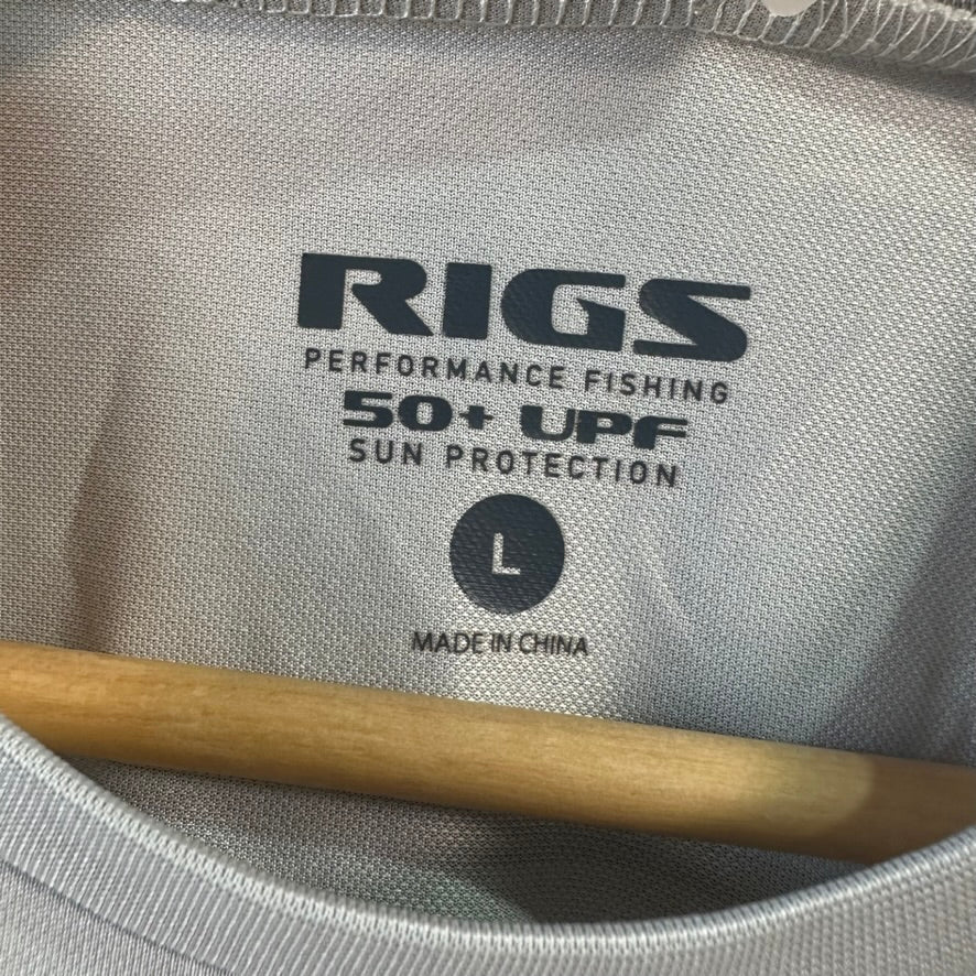Rigs Large Gray L/S Sun Shirt