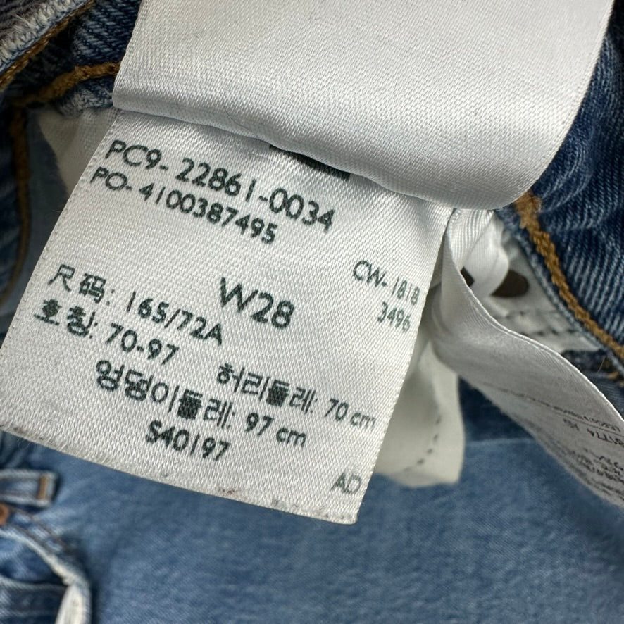 Levi's Cut Off Denim Blue Jean Shorts Womens 28 Distressed - 28x6"